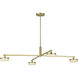 Sean Lavin Khan LED 34 inch Burnished Brass Chandelier Ceiling Light