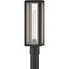 Shaw 1 Light 18 inch Black with Burnished Bronze Outdoor Post Mount Lantern