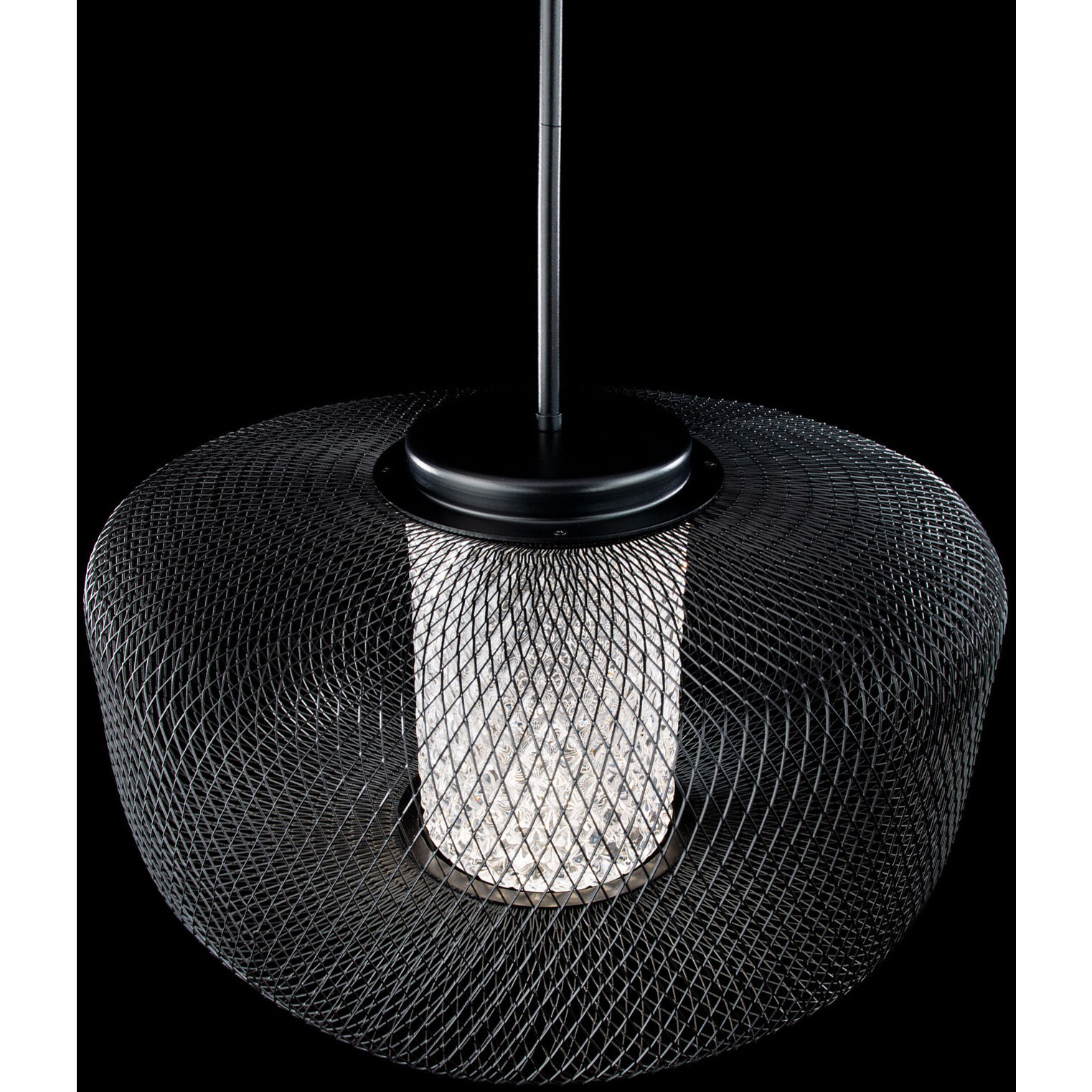 Kodo LED 22 inch Black Pendant Ceiling Light, Schonbek Signature