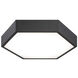 Hexol LED 11 inch Oxidized Black Flush Mount Ceiling Light