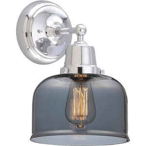 Aditi Large Bell LED 8 inch Polished Chrome Sconce Wall Light, Aditi