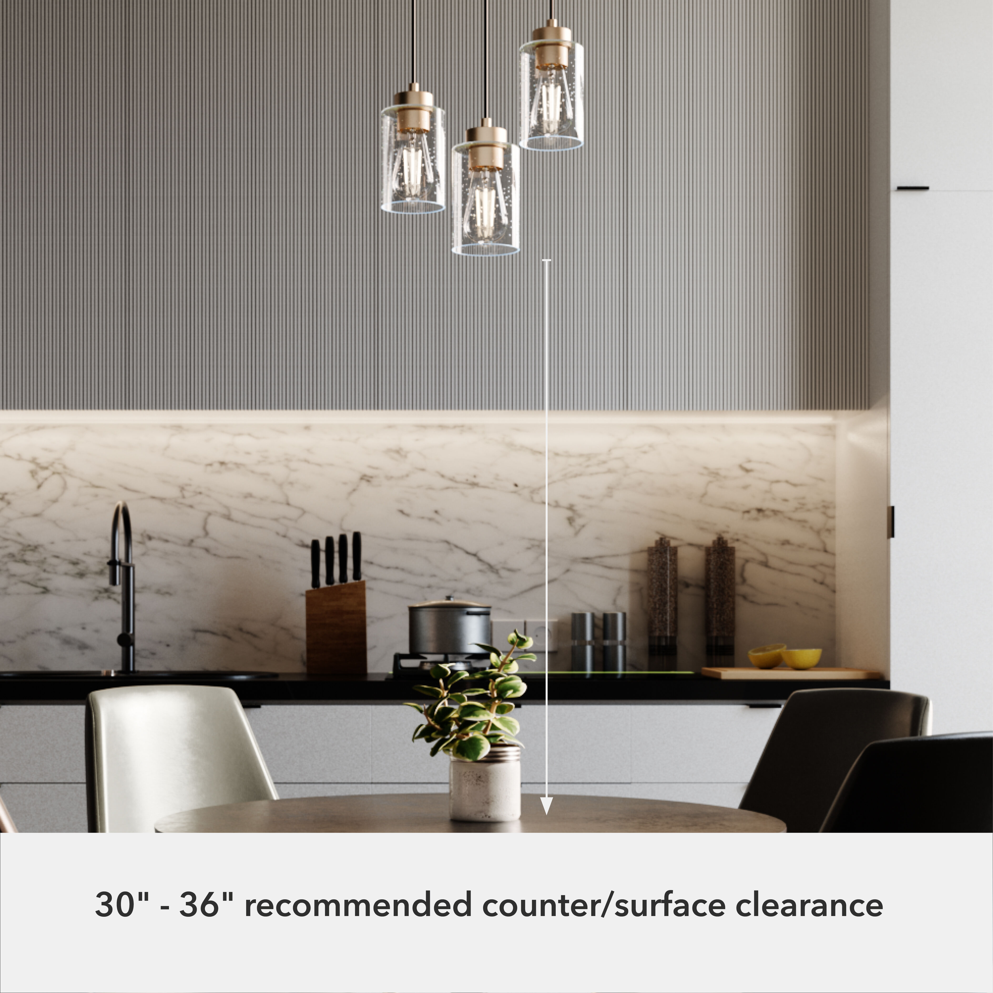 Hartland 3 Light 13.75 inch Alturas Gold Round Cluster Pendant Ceiling Light, Medium