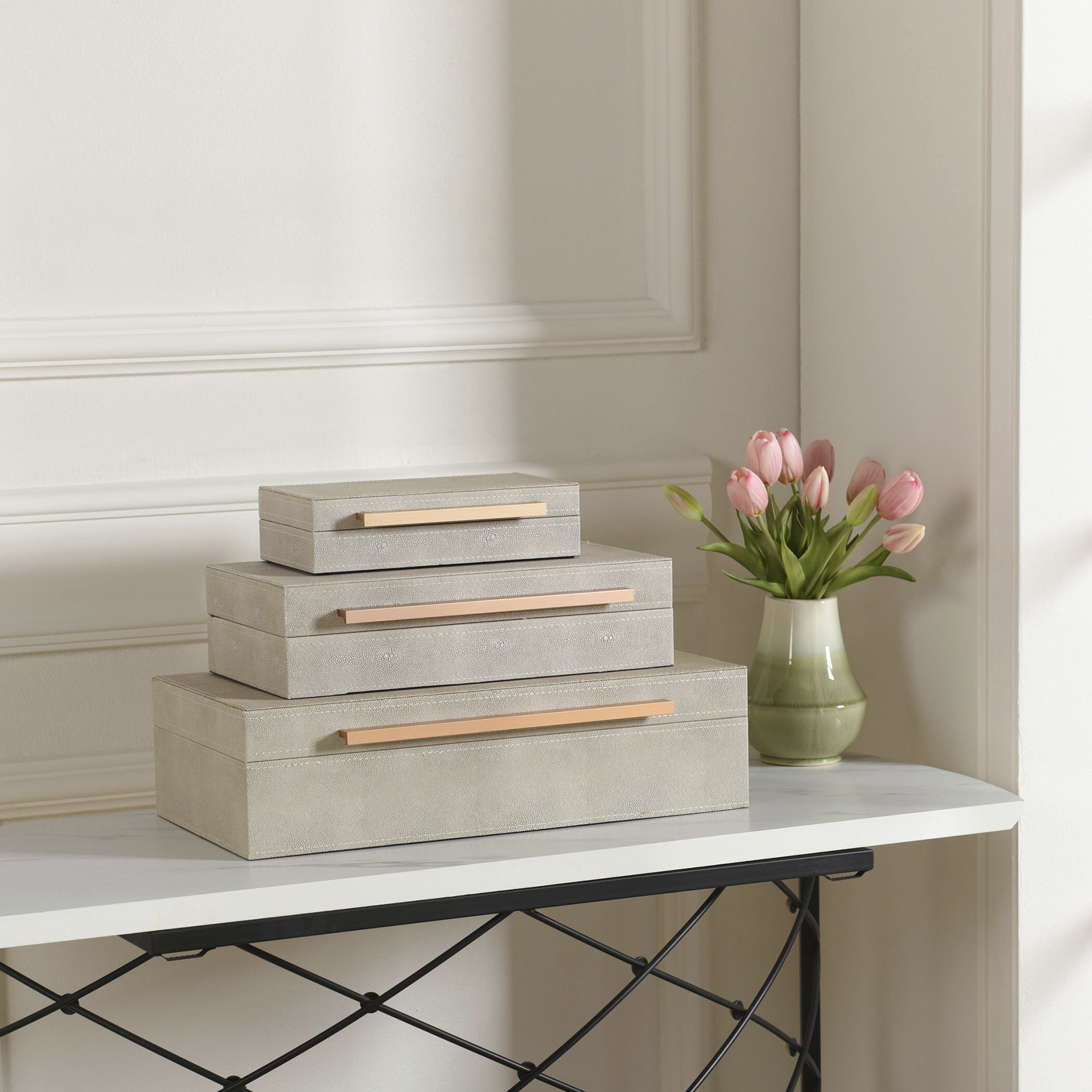 Cameron Taupe Accessory Box Set