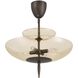 Fiorello 4 Light 21 inch Forged Bronze Convertible Pendant Ceiling Light