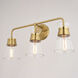 Harper LED 23.5 inch Natural Brass Bathroom Light Wall Light