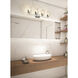Analia 4 Light 36 inch Chrome Vanity Wall Light