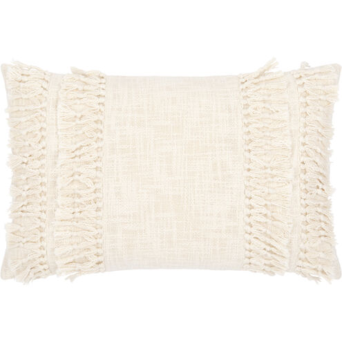 Katie 22 inch Cream Pillow Kit in 14 x 22, Lumbar