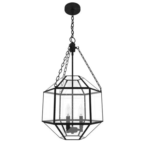 Indria 3 Light 13.25 inch Rustic Iron Pendant Ceiling Light