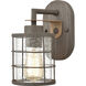 Gilbert 1 Light 8 inch Rusted Coffee with Light Wood Vanity Light Wall Light