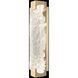 Terra Wall Sconce Wall Light in Gold, Clear Studio Glass