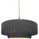 Radiance LED 14.5 inch Gloss Grey and Brushed Nickel Pendant Ceiling Light