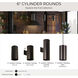 Cylinder 1 Light 5 inch Antique Bronze Outdoor Ceiling Mount Cylinder in Standard Lamping