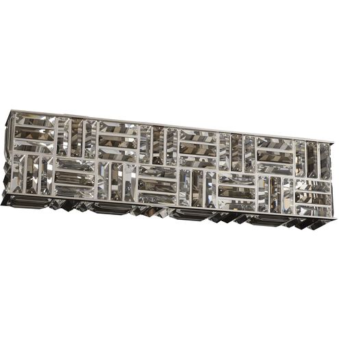 Modello 6 Light 26 inch Chrome Bath Vanity Wall Light in Firenze Mixed