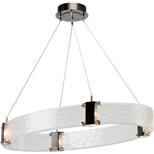 Parallel Linear Pendant Ceiling Light in Novel Brass, Bronze Granite, 2700K LED, Oval