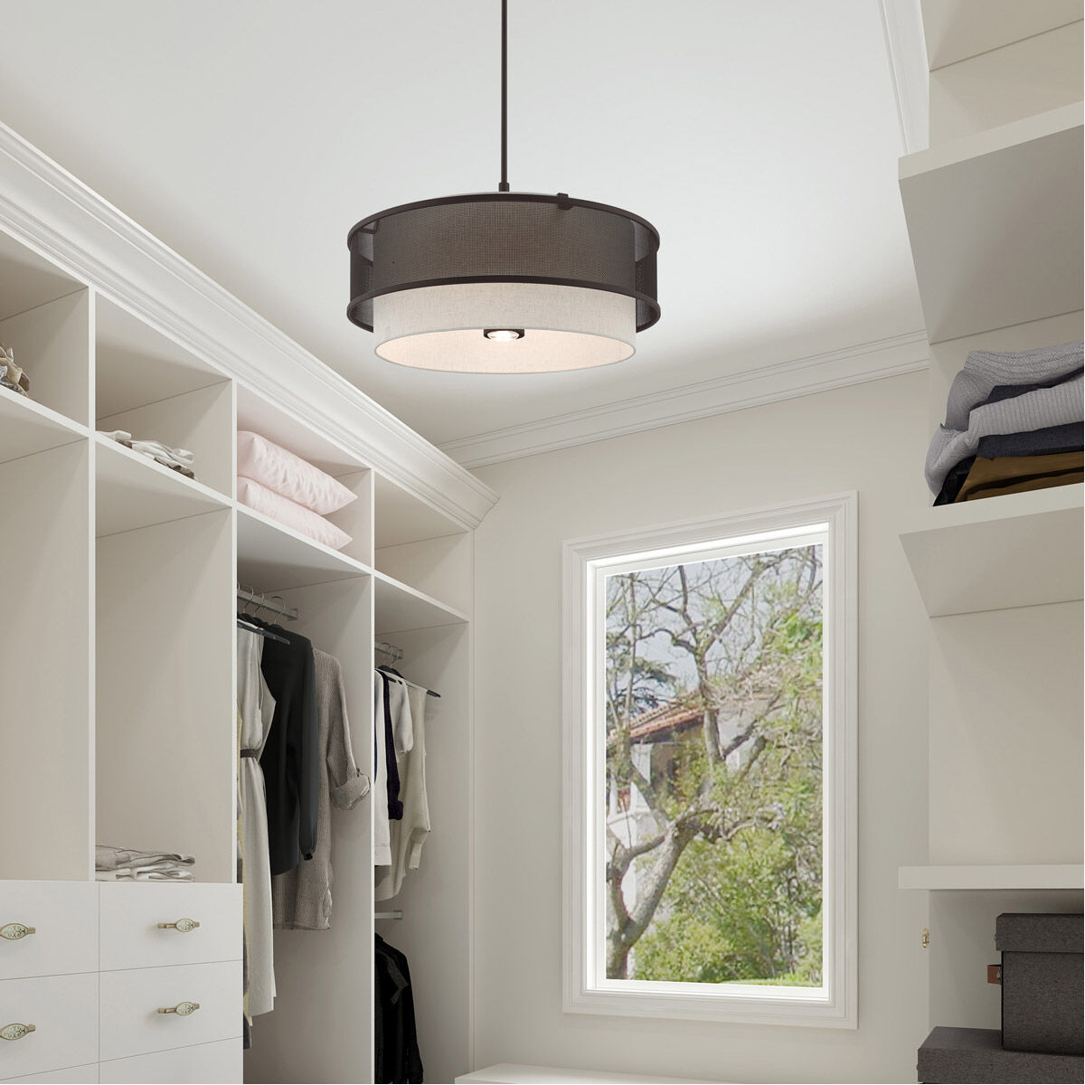 Braddock 5 Light 24 inch Bronze Pendant Chandelier Ceiling Light