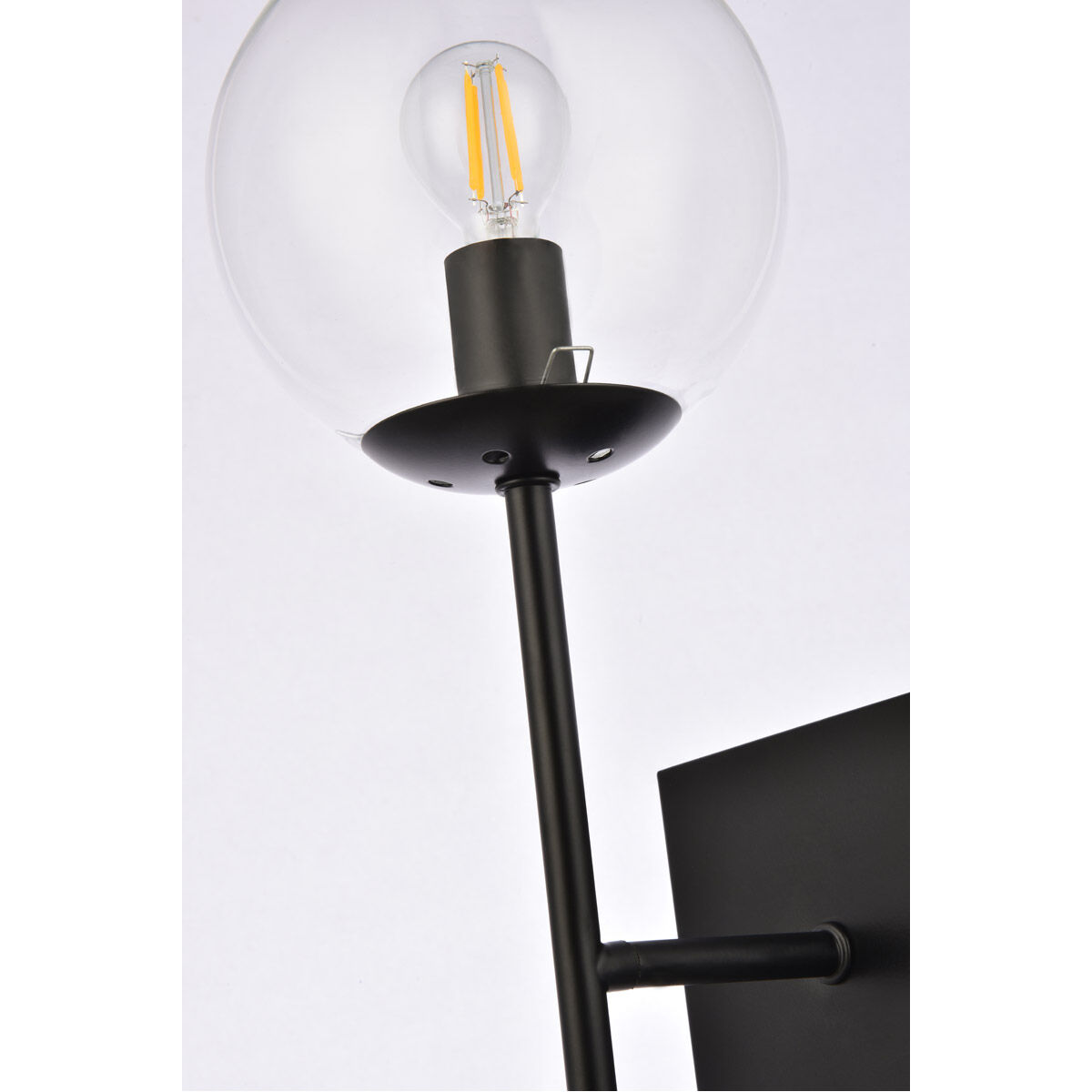 Neri 1 Light 7 inch Black Bath Sconce Wall Light