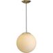 Atwell 1 Light 12 inch Brushed Bronze Pendant Ceiling Light, Large
