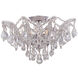 Maria Theresa 5 Light 19 inch Polished Chrome Semi Flush Ceiling Light in Clear Hand Cut