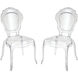 Vie En Rose Clear Chair, Set of 2