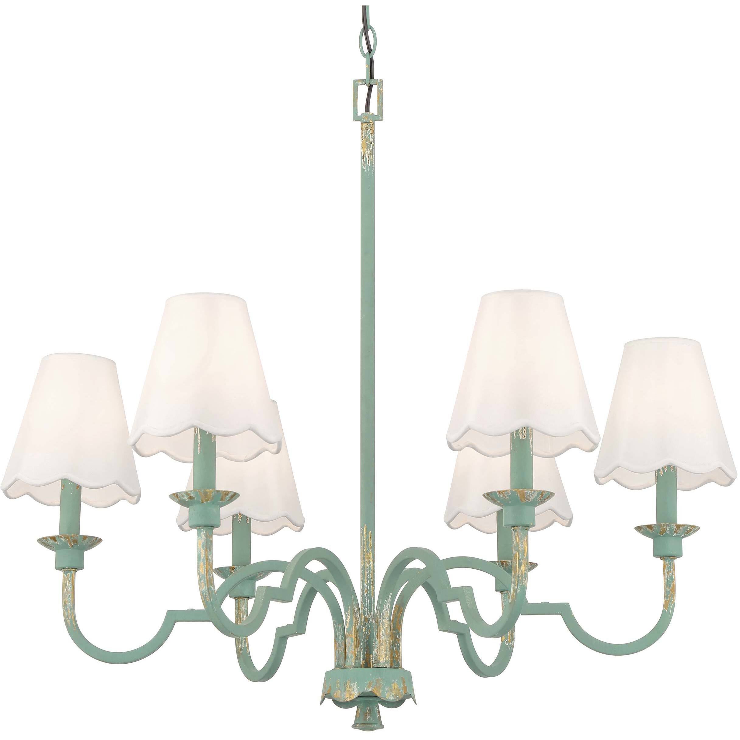 Cheshire 31.25 inch 60.00 watt Antique Teal Chandelier Ceiling Light