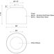 Cedar LED 8 inch Black Flush Mount Ceiling Light