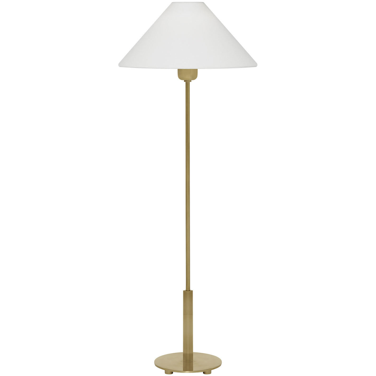 J. Randall Powers Hackney 31.75 inch 40.00 watt Hand-Rubbed Antique Brass Buffet Lamp Portable Light in Linen