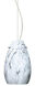 Pera 9 LED Satin Nickel Pendant Ceiling Light in Marble Grigio Glass