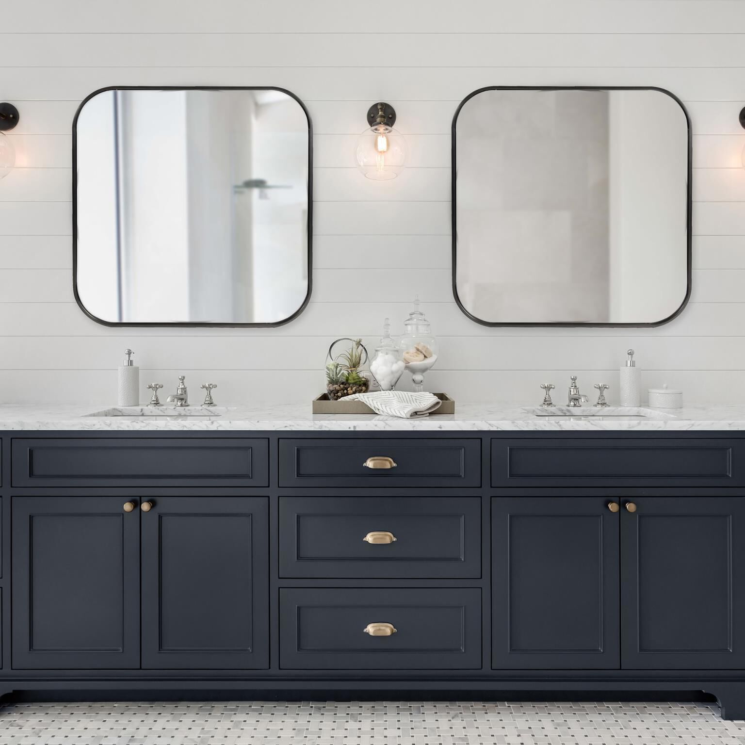 Copenhagen 30 X 30 inch Black Mirror