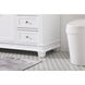Wesley 60 X 22 X 35 inch White Vanity Sink Set
