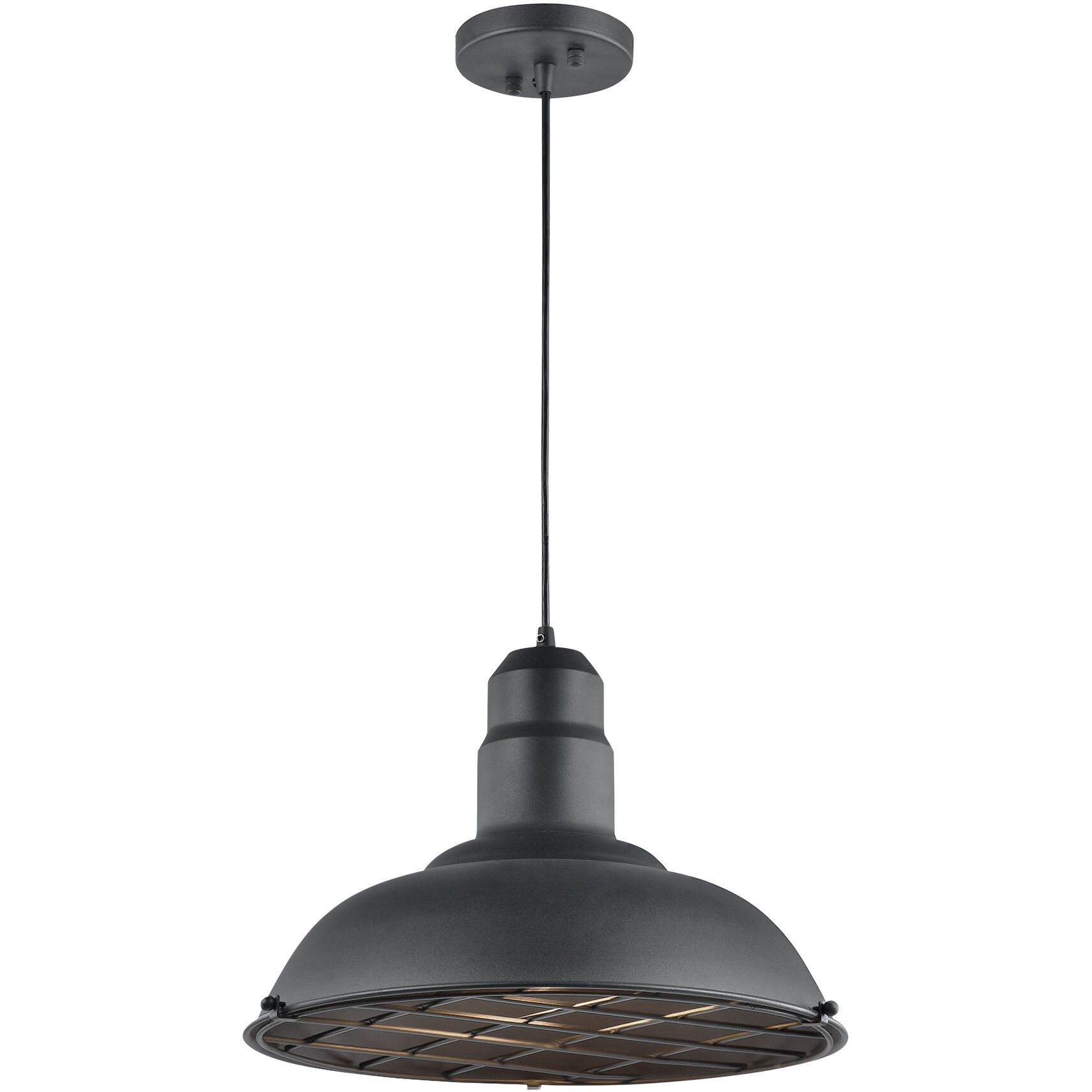 Clarkson Series 1 Light 16 inch Matte Black Pendant Ceiling Light
