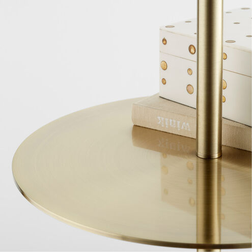 Peplum 64 inch 100.00 watt Brass Table Lamp Portable Light