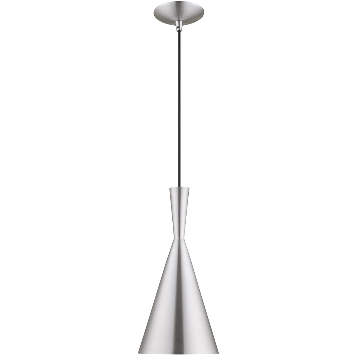 Allison 1 Light 7 inch Brushed Aluminum Mini Pendant Ceiling Light