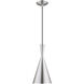 Allison 1 Light 7 inch Brushed Aluminum Mini Pendant Ceiling Light