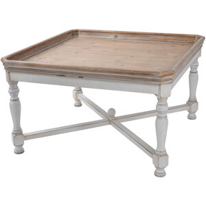 Alcott 33 X 33 inch Aged White Coffee Table