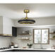 Arroyo Antique Brass and Black Ceiling Fan Extension Rod
