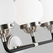 Ian K. Fowler Cafe 3 Light 21.75 inch Brushed Nickel Wall Bath Fixture Wall Light