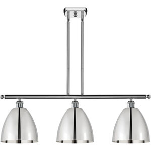 Ballston Dome 3 Light 36 inch Polished Chrome Island Light Ceiling Light