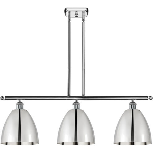 Ballston Dome 3 Light 36 inch Polished Chrome Island Light Ceiling Light