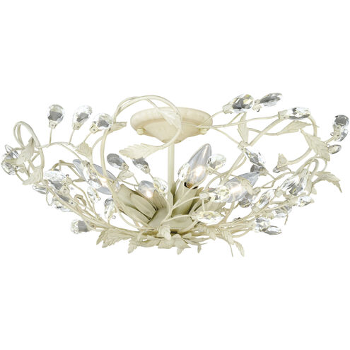 Jardin LED 19 inch French Cream Semi-Flush Mount Ceiling Light