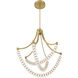 Pearl LED 29.25 inch Legacy Brass Chandelier Ceiling Light