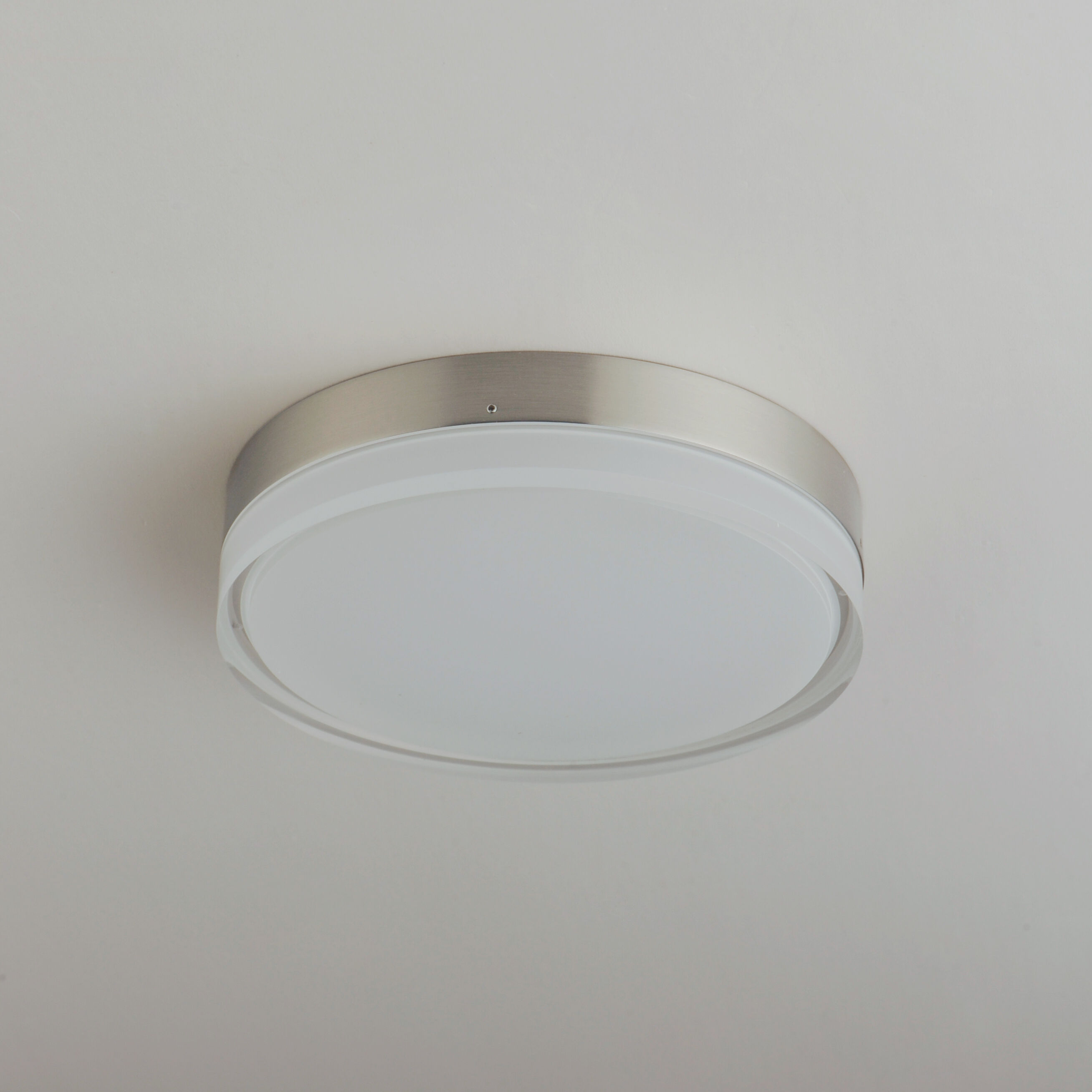 Illuminaire II LED 7 inch Satin Nickel Flush Mount Ceiling Light