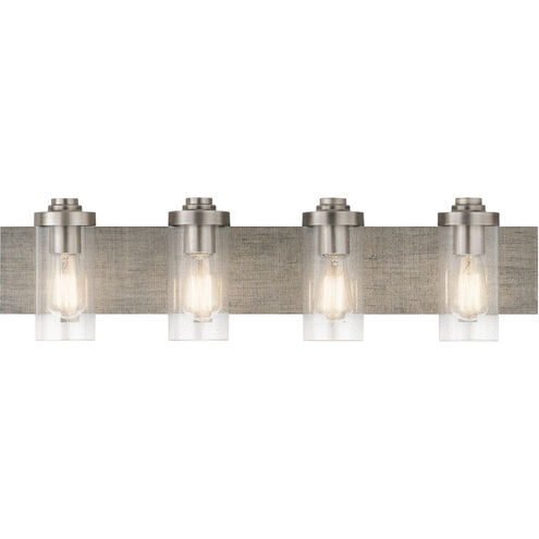 Dalwood 4 Light 32 inch Classic Pewter Wall Mt Bath 4 Arm Wall Light