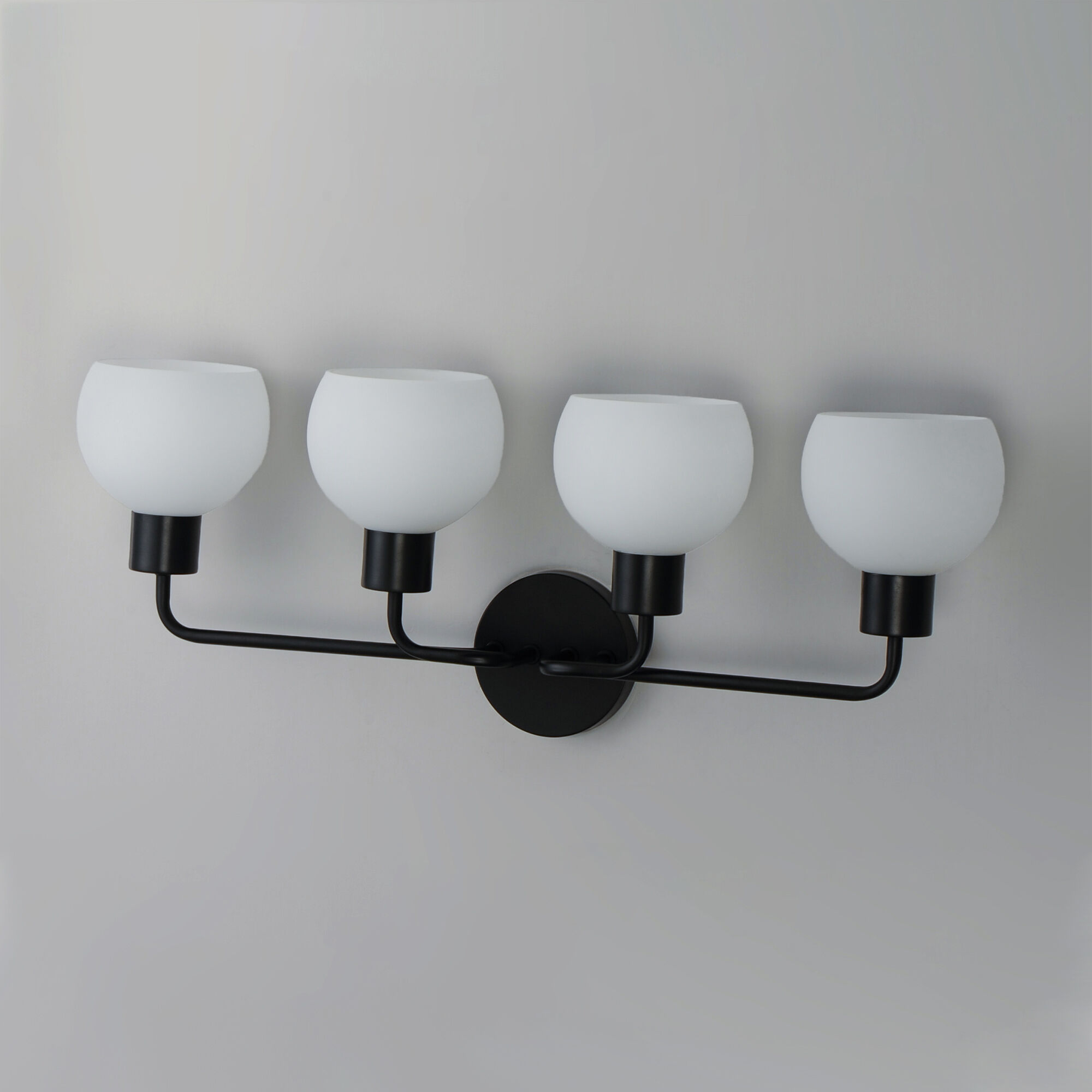 Coraline 4 Light 30 inch Black Bath Vanity Wall Light