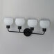 Coraline 4 Light 30 inch Black Bath Vanity Wall Light