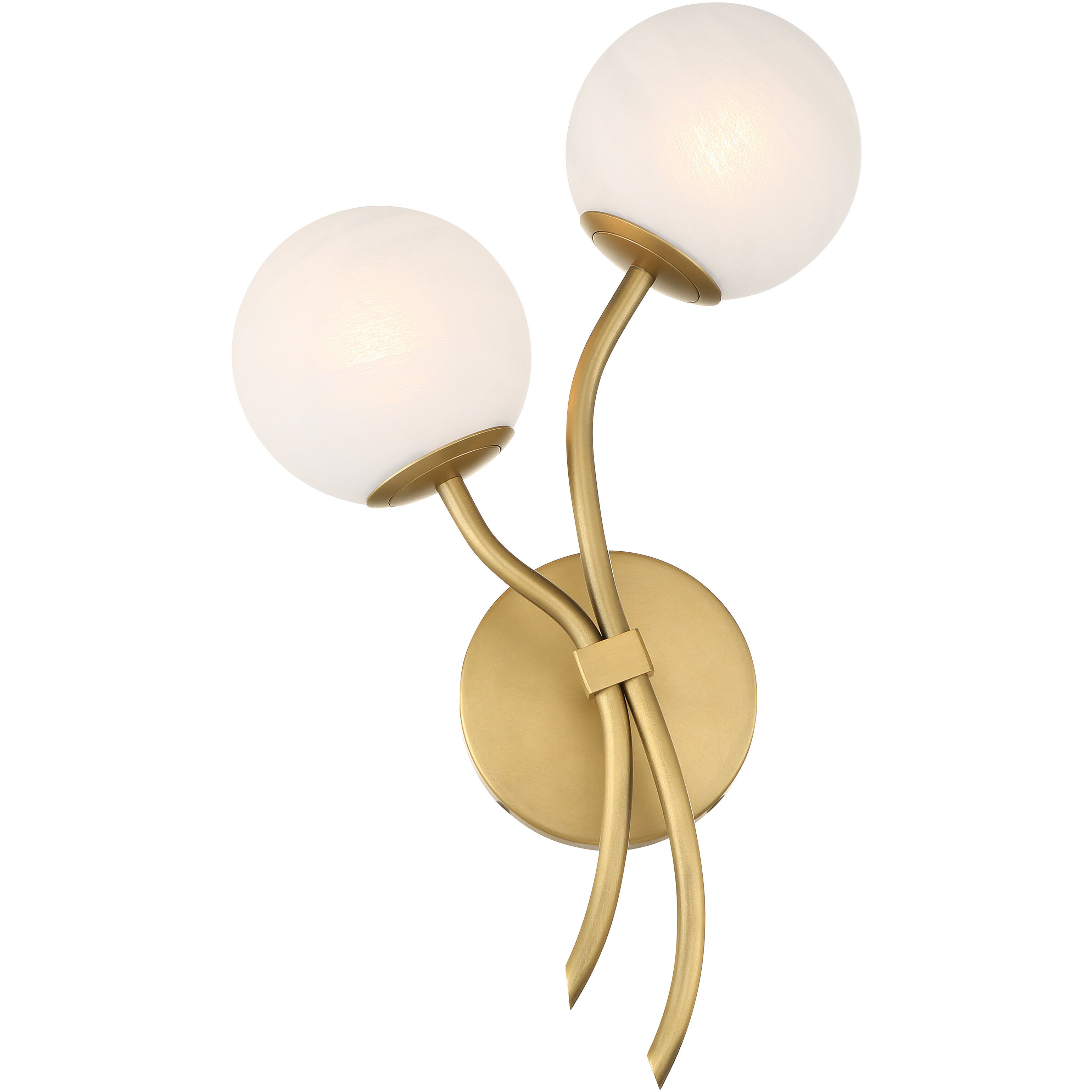 Curven Wall Sconce Wall Light in Legacy Brass