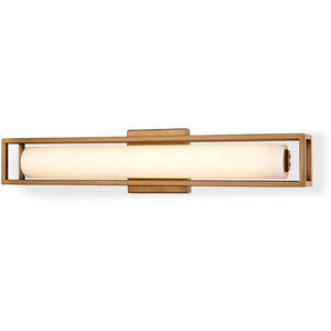 Lochwood LED 5 inch Brass Wall Sconce Wall Light in Vintage Brass