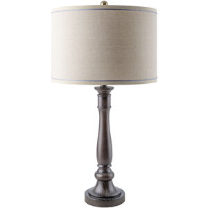 Cory 28.5 inch 100 watt Brown Accent Table Lamp Portable Light