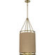 Windward Passage 4 Light 14.5 inch Soft Brass Pendant Ceiling Light