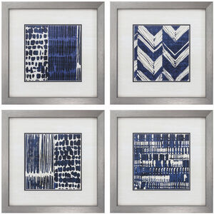 Abstract Blue Framed Art