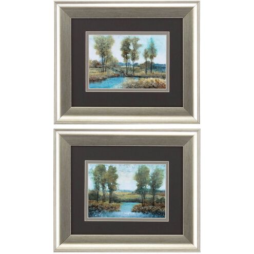 Landscapes Collection Blue Framed Art